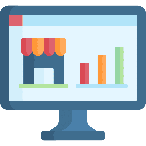 Analytics business and finance programming electronics icon