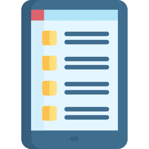 Check list schedule daily job specs icon