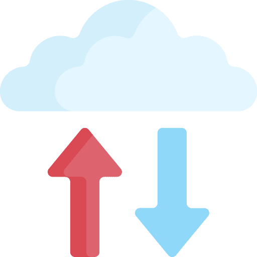 Cloud cloud download storage icon