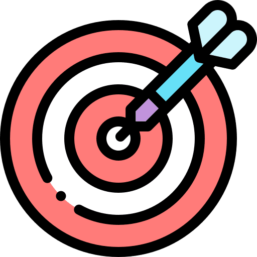 Dart darts goals targeting icon