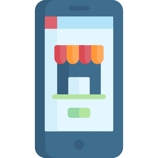 Online store mobile mobile app online store icon
