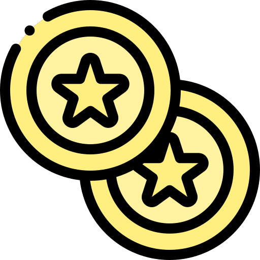 Tokens gaming tokens gambling icon