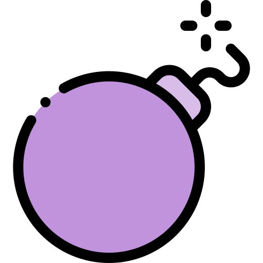 Bomb seo and web gaming threat icon