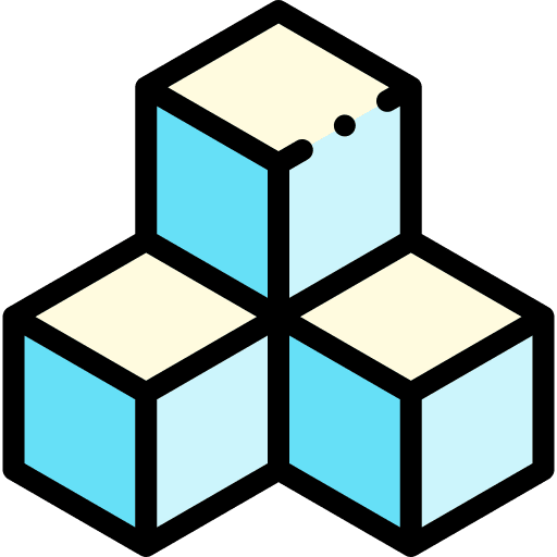 Cubes arcade gaming monitor icon