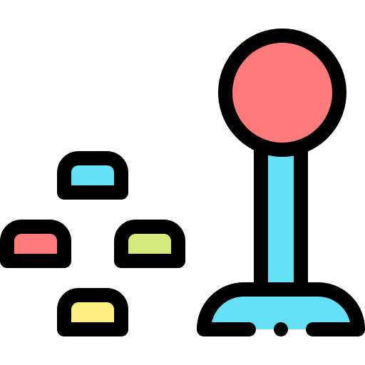 Gamepad electronic video game joystick icon