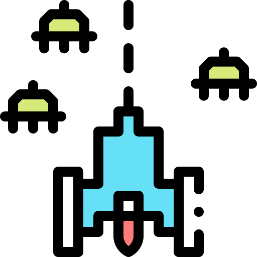 Spaceship browser web page game icon
