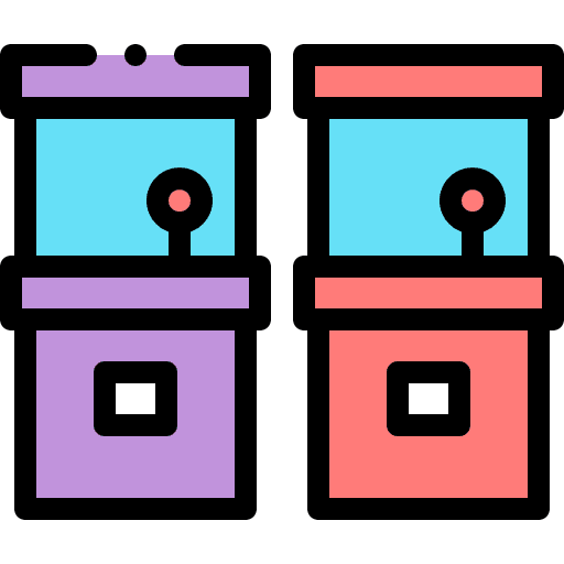 Arcade television gaming computer icon