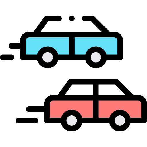 Racing racing gaming transport icon