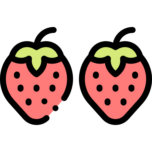 Strawberry gaming winner prize icon