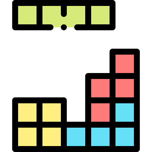 Tetris rectangles puzzle tetris icon