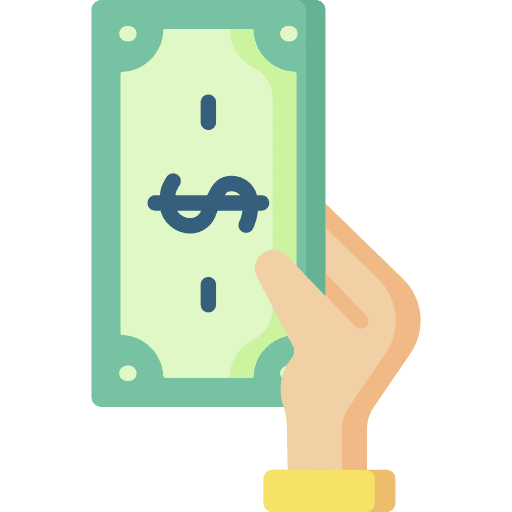 Pay banknote business and finance money icon