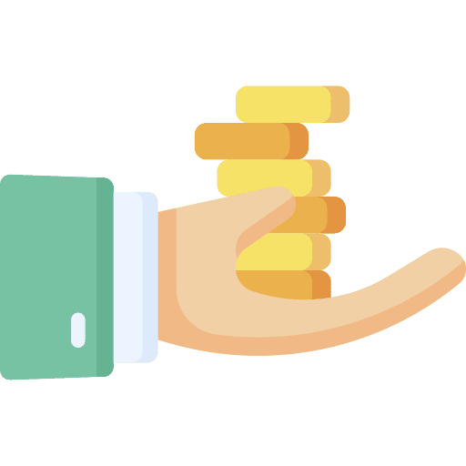 Donation coin ebitda donation icon