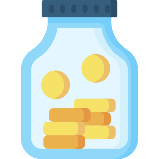 Jar investment savings jar icon
