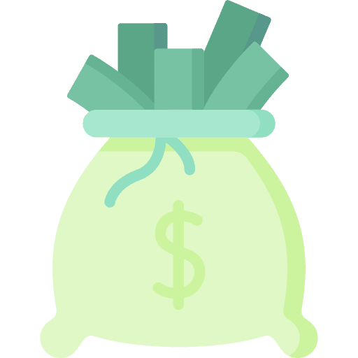 Money bag banking dollar symbol money icon