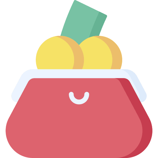 Purse purse business and finance money icon