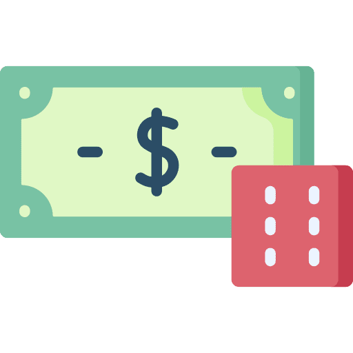 Stake money business and finance stake icon