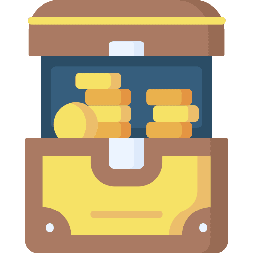 Treasure business and finance treasure wealthy icon