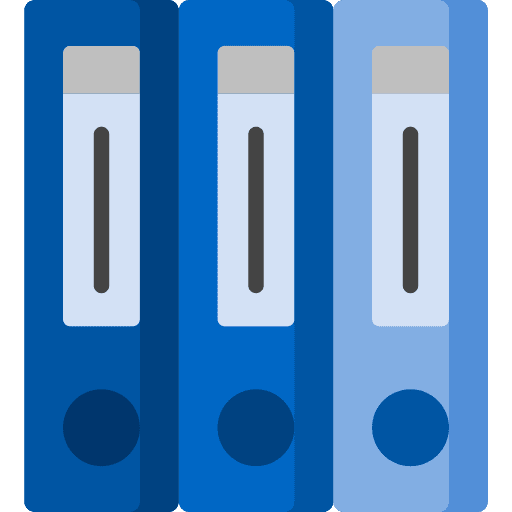 Binders files office material binder icon