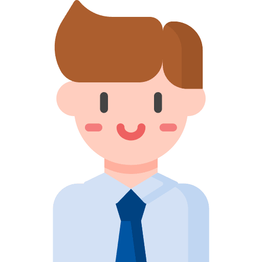 Male working executive people icon