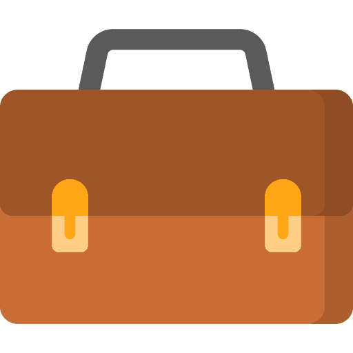 Suitcase portfolio business and finance work experience icon