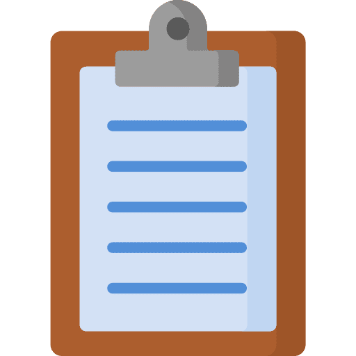 Clipboard education tasks list icon
