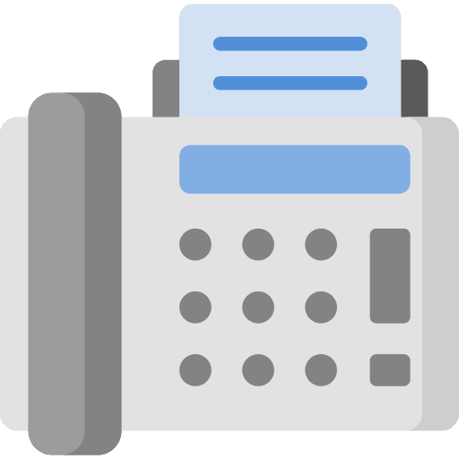 Fax messages fax communications icon