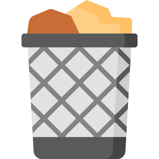 Garbage can interface edit tools icon