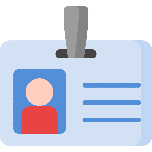 Id card business card id card pay card icon