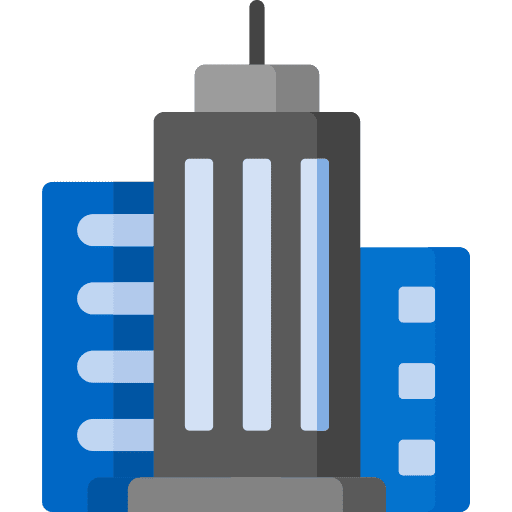 Office building flats offices city icon