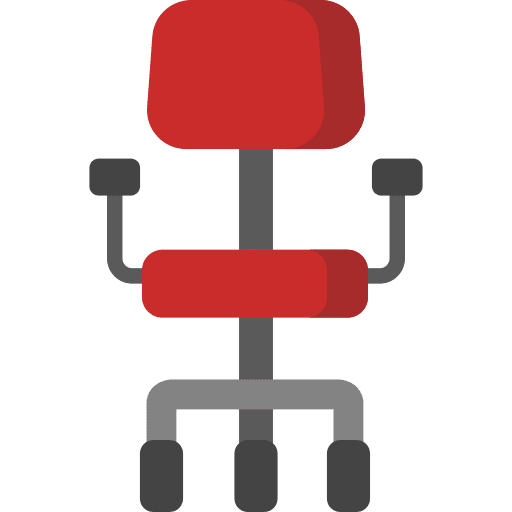 Office chair office chair comfort furniture and household icon