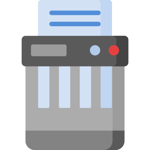 Paper cutter electronics paper cutter confidential icon