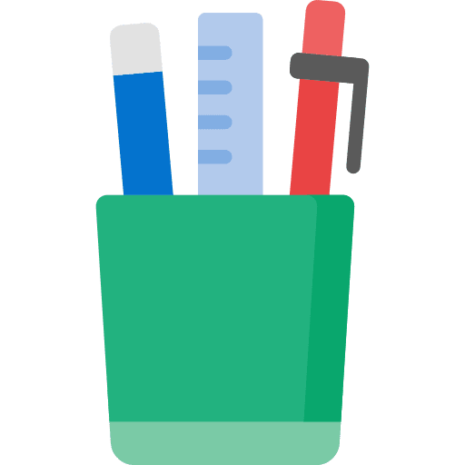 Pencil case note case school material pencil case icon