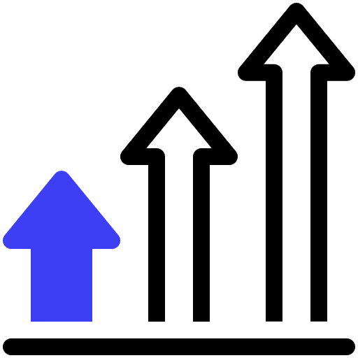 Bar chart chart profit business and finance icon