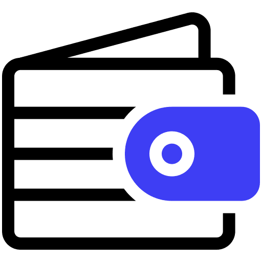 Wallets cash payment commerce and shopping icon