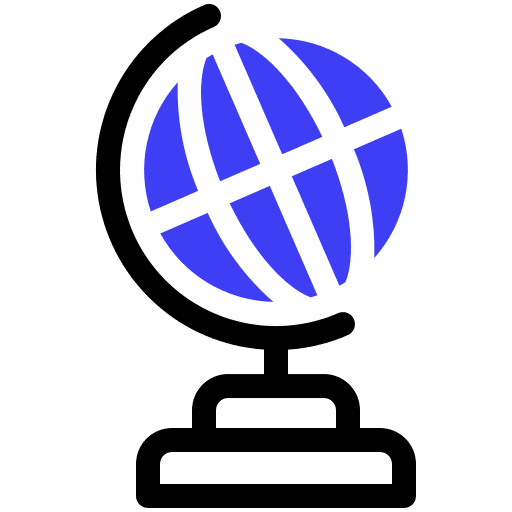 Earth globe world maps and location earth globe icon