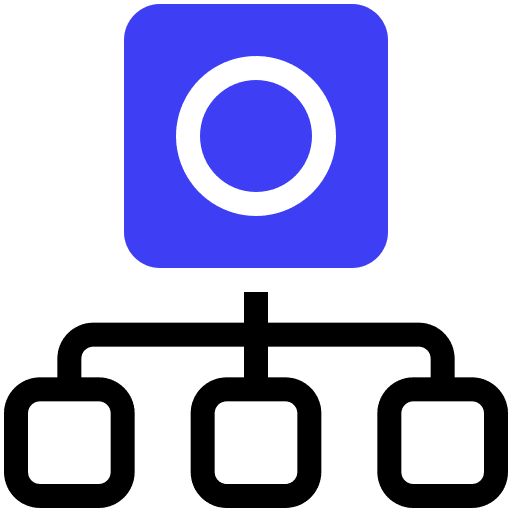 Hierarchical structure hierarchical structure hierarchy group icon