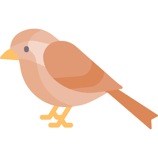 Nightingale animal zoo ornithology icon