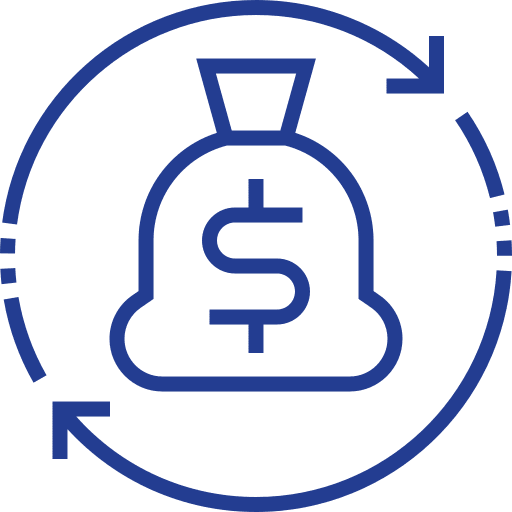 Money bag dollar business and finance bank icon