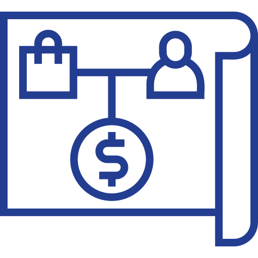 Business plan implement implementation scheme icon