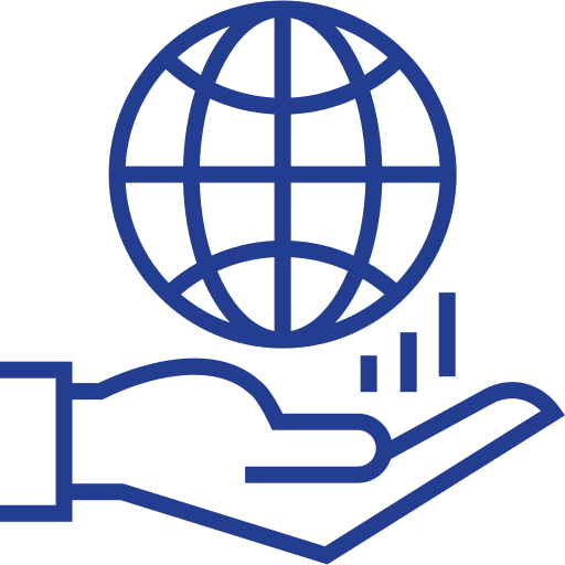 Global services customer service business business and finance icon