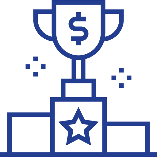 Success sports and competition prize champion icon