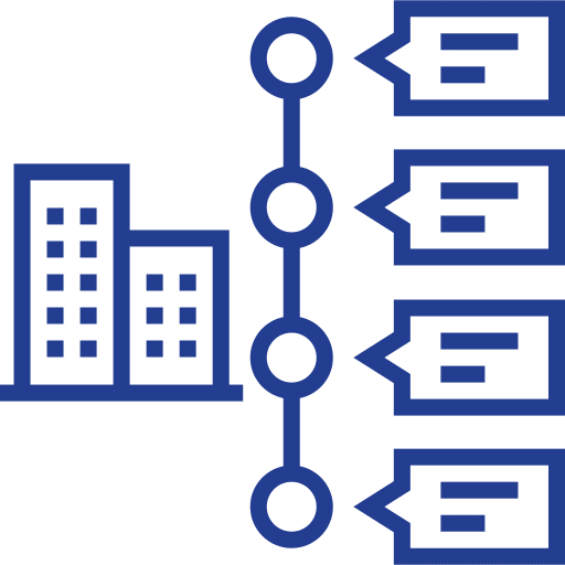 Business timeline business and finance agile icon