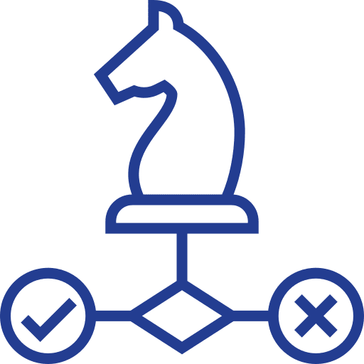 Strategic select business and finance strategic icon