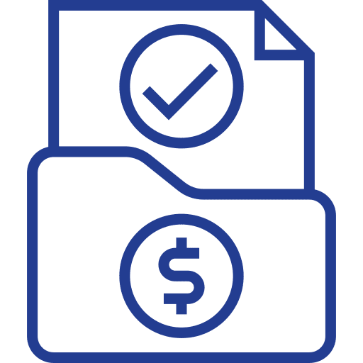 Task complete survey check list icon