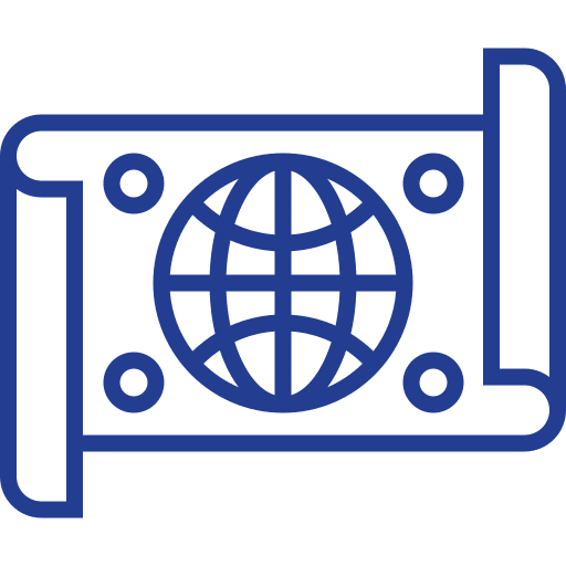 World map maps and location global globe icon