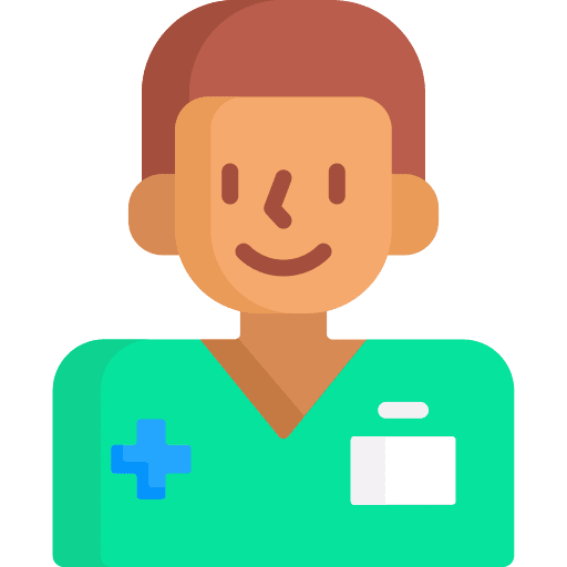Nurse boy man person icon