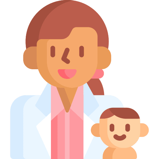 Pediatrician people woman professions and jobs icon