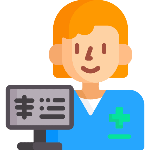 Radiologist hospital woman female icon