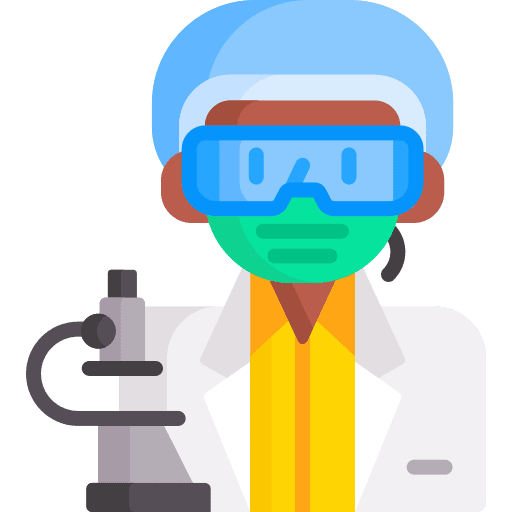 Lab technician avatar doctor female icon