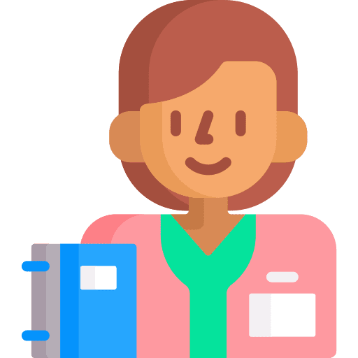Medical staff worker medical avatar icon